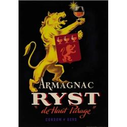ADVERTISING POSTER BEVERAGE - ARMAGNAC RYST…