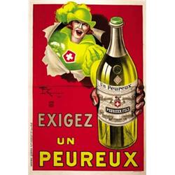 ADVERTISING POSTER BEVERAGE - PEURREUX…