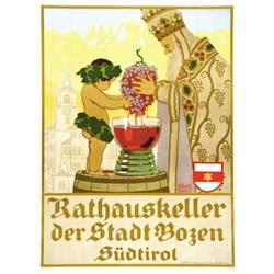 ADVERTISING POSTER BEVERAGE - RATHAUSKELLER…