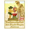 Image 1 : ADVERTISING POSTER BEVERAGE - RATHAUSKELLER…