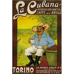 ADVERTISING POSTER FOOD - LA CUBANA ... TORINO…
