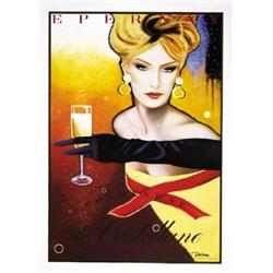 ADVERTISING POSTER BEVERAGE - CHAMPAGNE DE CASTELLANE…