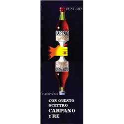 ADVERTISING POSTER BEVERAGE - CARPANO…