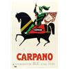 Image 1 : ADVERTISING POSTER BEVERAGE - CARPANO - VERMUTH RE DAL 1786…