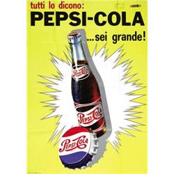 ADVERTISING POSTER BEVERAGE - PEPSI-COLA…