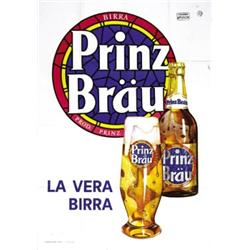ADVERTISING POSTER BEVERAGE BEER - BIRRA PRINZ BRAU…