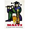 Image 1 : ADVERTISING POSTER BEVERAGE BEER - BIRRA MALTI…