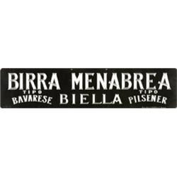 ADVERTISING POSTER BEVERAGE BEER - BIRRA MENABREA…