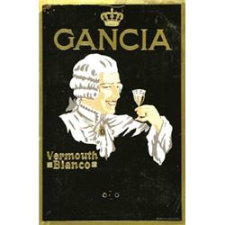 ADVERTISING POSTER BEVERAGE - GANCIA VERMOUTH BIANCO…