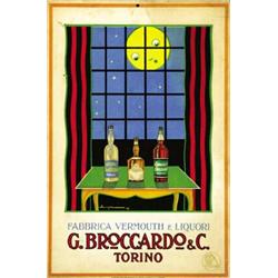 ADVERTISING POSTER BEVERAGE - G.BROCCARDO & C., TORINO…