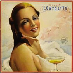 ADVERTISING POSTER BEVERAGE - SPUMANTI CONTRATTO…