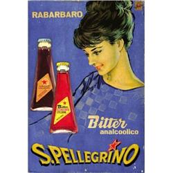 ADVERTISING POSTER BEVERAGE - RABARBARO S.PELLEGRINO…