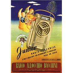 ADVERTISING POSTER - RADIO ALLOCCHIO BACCHINI…