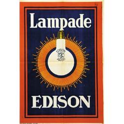 ADVERTISING POSTER - LAMPADE EDIZON…