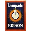 Image 1 : ADVERTISING POSTER - LAMPADE EDIZON…