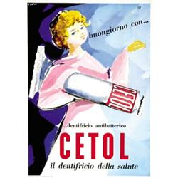 ADVERTISING POSTER - DENTIFRICIO CETOL…