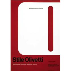 ADVERTISING POSTER - STILE OLIVETTI…