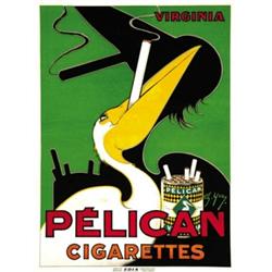 ADVERTISING POSTER - PELICAN CIGARETTES…