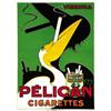 Image 1 : ADVERTISING POSTER - PELICAN CIGARETTES…