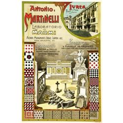ADVERTISING POSTER - MARTINELLI LABORATORIO IN MARMI…