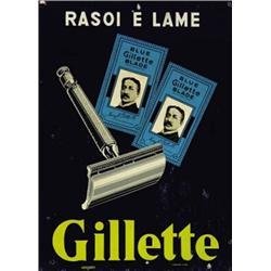 ADVERTISING POSTER - GILLETTE…