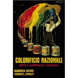 ADVERTISING POSTER - COLORIFICIO NAZIONALE ANTI & CAPPELLO - VERONA…