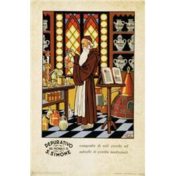 ADVERTISING POSTER - DEPURATIVO DEI MONACI DI S.SIMONE…