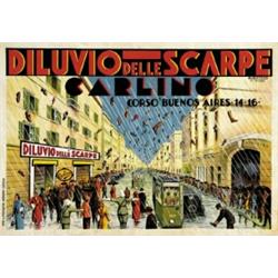 FASHION ADVERTISING POSTER - DILUVIO DELLE SCARPE…