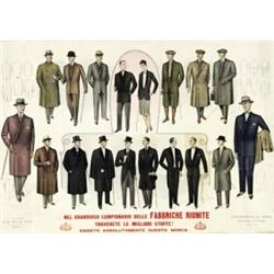 FASHION ADVERTISING POSTER - FABBRICHE RIUNITE, TORINO…