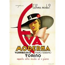 FASHION ADVERTISING POSTER - EVA MODERNA TORINO…