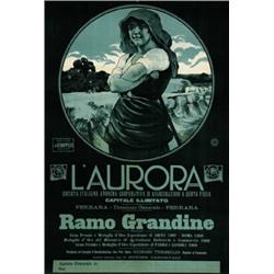 ADVERTISING BANK AND INSURANCE POSTER - L'AURORA…