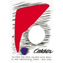 ADVERTISING POSTER OF EXHIBITIONS - CALDER, GALERIE LUCIE WEILL…