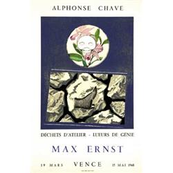 ADVERTISING POSTER OF EXHIBITIONS - MAX ERNST, VANCE…
