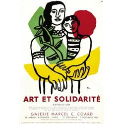 ADVERTISING POSTER OF EXHIBITIONS - ART ET SOLIDARITE…