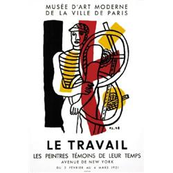 ADVERTISING POSTER OF EXHIBITIONS - LE TRAVAIL…
