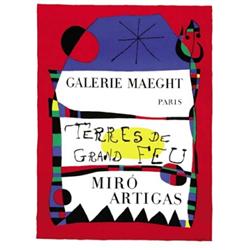 ADVERTISING POSTER OF EXHIBITIONS - TERRES DE GRAND FEU…