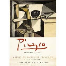 ADVERTISING POSTER OF EXHIBITIONS - PICASSO, PEINTURES RECENTES…