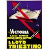 Image 1 : ADVERTISING NAVIGATION POSTER - VICTORIA LLOYD TRIESTINO…