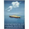 Image 1 : ADVERTISING NAVIGATION POSTER - HAMBURG-SUD…