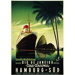 ADVERTISING NAVIGATION POSTER - HAMBURG-SUD…