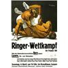 Image 1 : ADVERTISING SPORT POSTER - RINGER WETTKAMPF…
