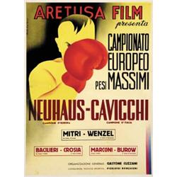 ADVERTISING SPORT POSTER - CAMPIONATO EUROPEO PESI MASSIMI…