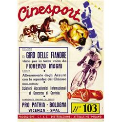 SPORT MOVIE POSTER - LOTTO DI N. 2 MANIFESTI PER CINESPORT…