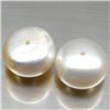 Image 2 : LOT OF 8.42 CTS OF WHITE CHINESE FRESH WATER PEARLS - 2PCS