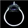 Image 2 : STERLING SILVER PURPLE AMETHYST & TOPAZ RING SZ 7.25