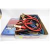 Image 1 : BOX OF BOOSTER CABLES ETC.