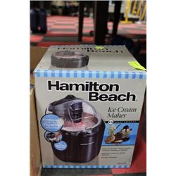 HAMILTON BEACH ICE CREAM MAKER