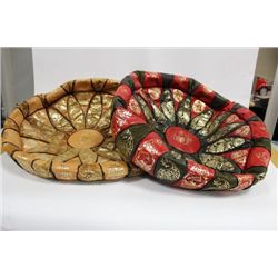 PAIR OF HANDCRAFTED EGYPTIAN PILLOW CASES