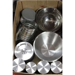 BOX W/CANISTER AND FOOD PREP ACCESSORIES