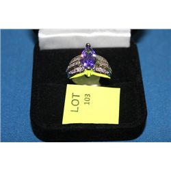 LADIES DESIGNER LAB AMETHYST RING ON CHOICE: SZ 10
